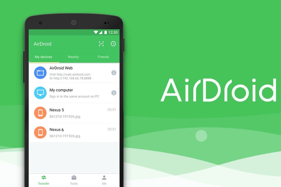 AirDroid remote smartphone control