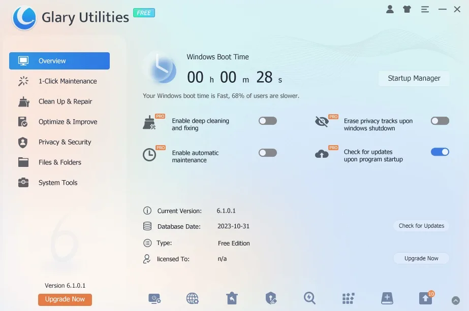 migliorare le  PC  glary utilities de pc