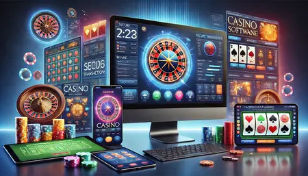 Interface du logiciel de casino