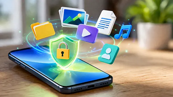 beskyttet telefon data